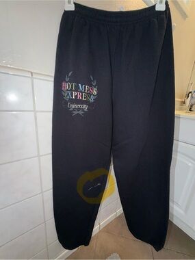 Krista Horton X Slyfox Threads Hot Mess Express University Sweatpants. Small